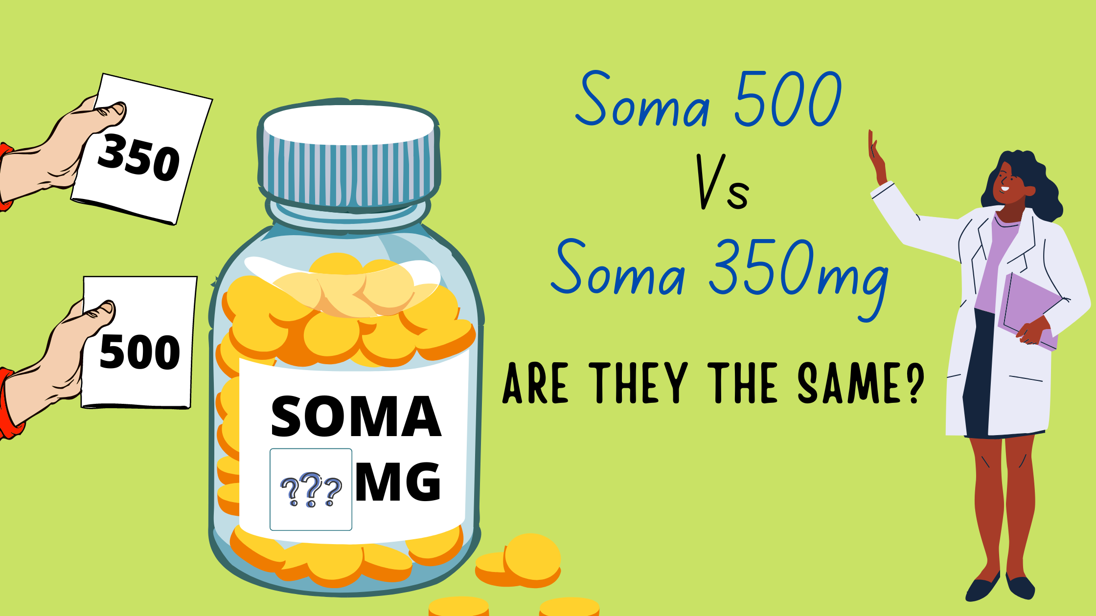 Soma 350mg Vs Soma 500mg- Are they the same?