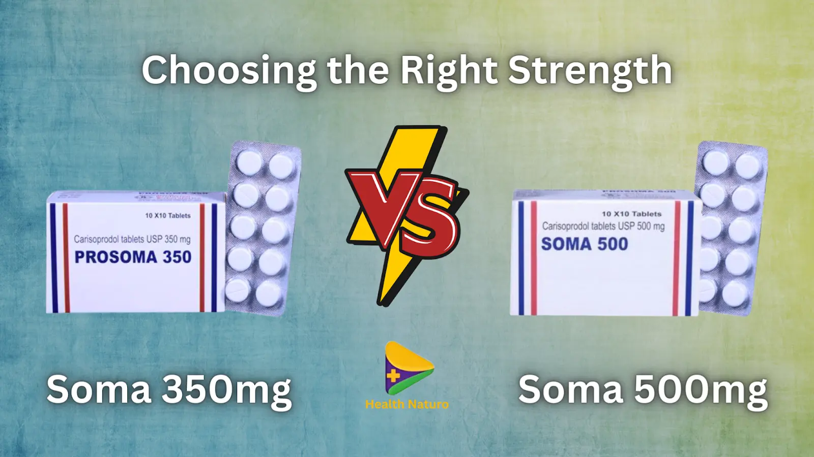 Soma 350mg vs 500mg: Choosing the Right Strength
