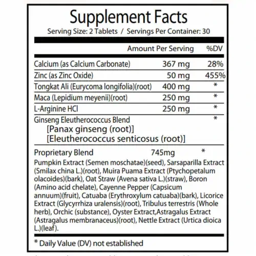 rhino-pill-list-of-ingridient